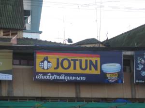 Jotun, the only norwegian brand we have seen in the road.